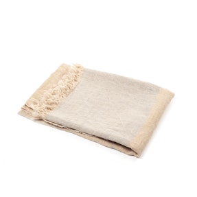 The Belgian Towel Fouta Camel stripe 43x71"