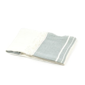 The Belgian Towel Fouta Sage stripe 110x180cm