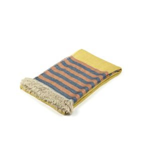 The Belgian Towel Fouta Red Earth stripe 43x71 inch