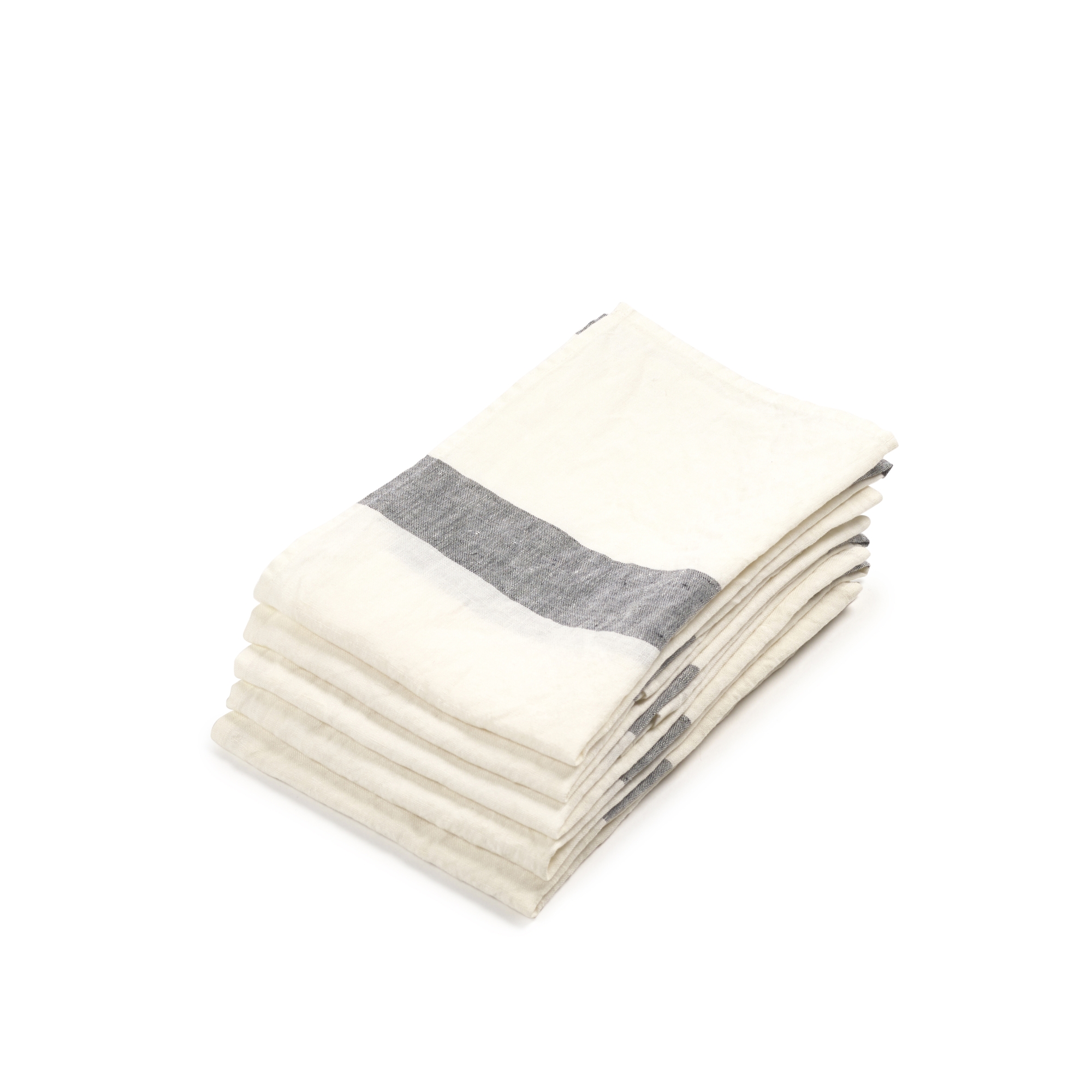 North Portico Tea Towels - Ivory