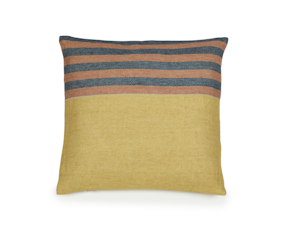 The Belgian Pillow Pillow (cushion) Red Earth stripe 20x20 inch