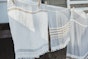 The Belgian Towel Fouta Oyster stripe 110x180cm