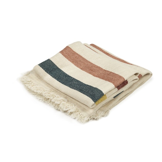 The Belgian Towel Guest towel Lake stripe 55x65cm