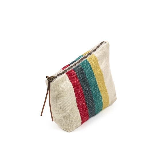 The Belgian Pouch Mini pochette Summer stripe 23x16cm